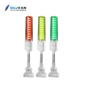 Luz de advertencia de señal tricolor RYG LED de 24 voltios, resistente al agua, alto brillo