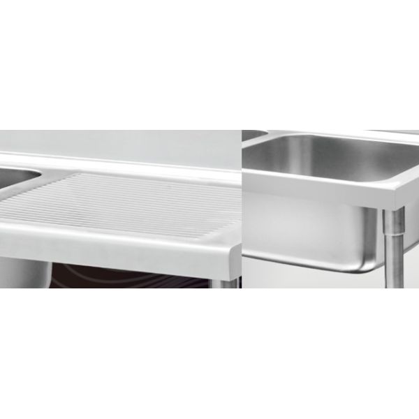 Durable SUS 304 500mm Stainless Steel Kitchen Sinks