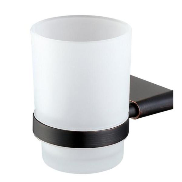 Acessório de banheiro de hotel ORB Double Tumbler Holders Toothbrush Holder Montado na parede