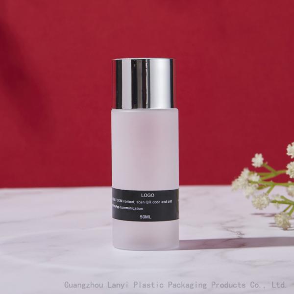 Garrafa plástica do ANIMAL DE ESTIMAÇÃO cosmético translúcido de 50ml 1.69oz