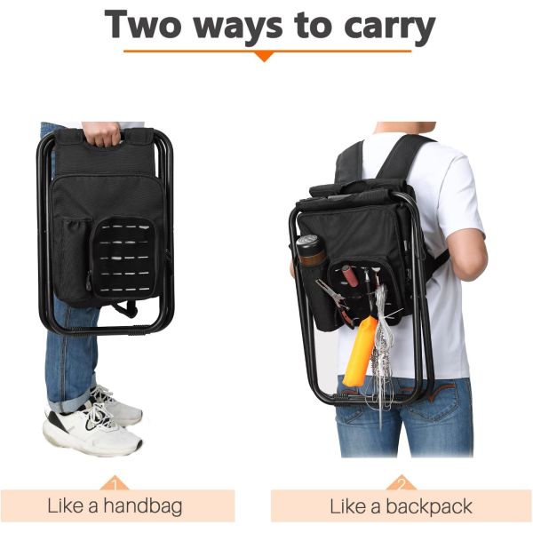 Outdoor Table 3 in 1 Portable Folding Cooler Backpack Chair for Camping and Hiking