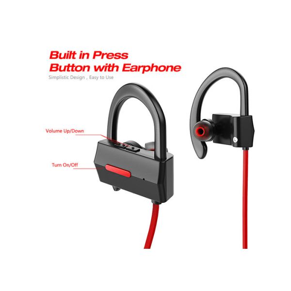 Lightweight Wireless Bluetooth Sport Earbuds ABS Material Waterproof IPX4
