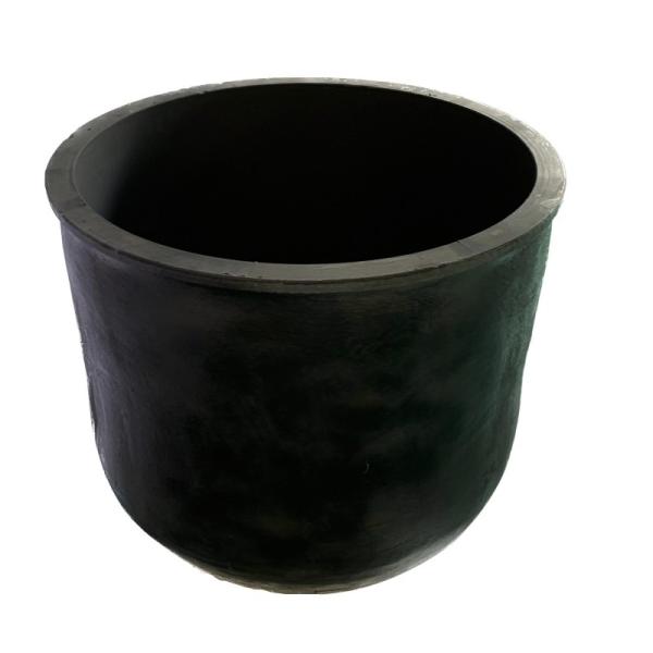 Metal Melting Silicon Carbide Graphite Crucible Round Oxidation Resistant