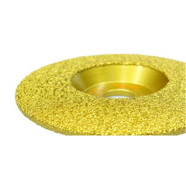 Изогнутый вакуум абразивного диска диска чашки диаманта 125mm паял