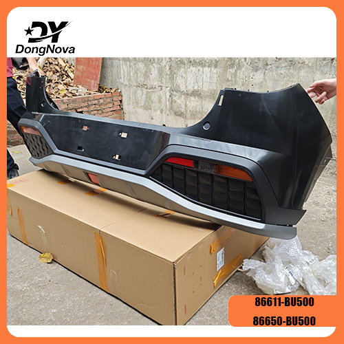 Rear Bumper Assembly for Hyundai Elantra 2024 High Toughness PP Material Impact and Scratch Resistant with Snap On Installation