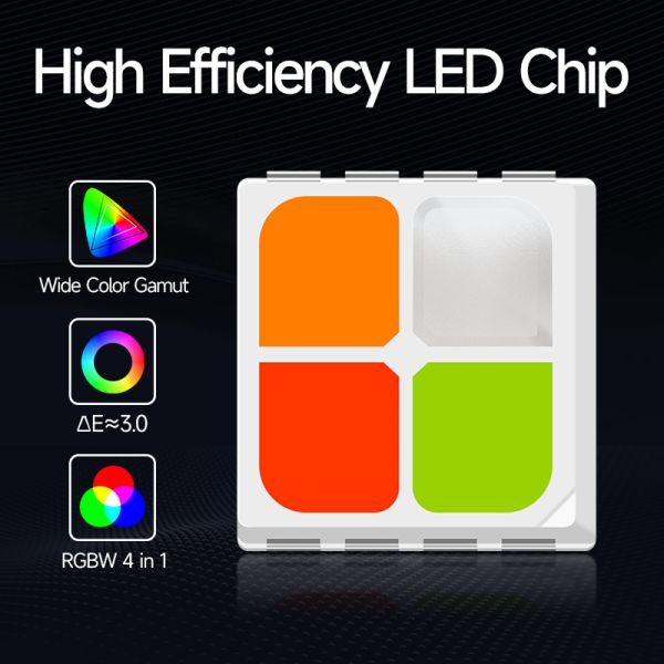High Brightness 1W Power RGBW 4 Colors SMD LED Chip 3838 RGBW LED 4-in-1 LED Dimmable Full Color Gamut Spectrum SMD for LED Strip Light for Smart Home Lamp