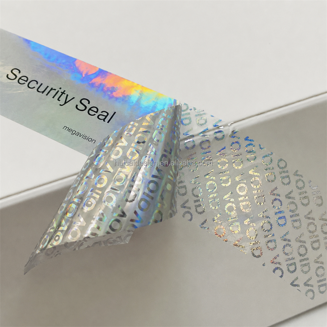 Custom Printing Self Adhesive Waterproof Void Sticker Warranty Security Label Sticker