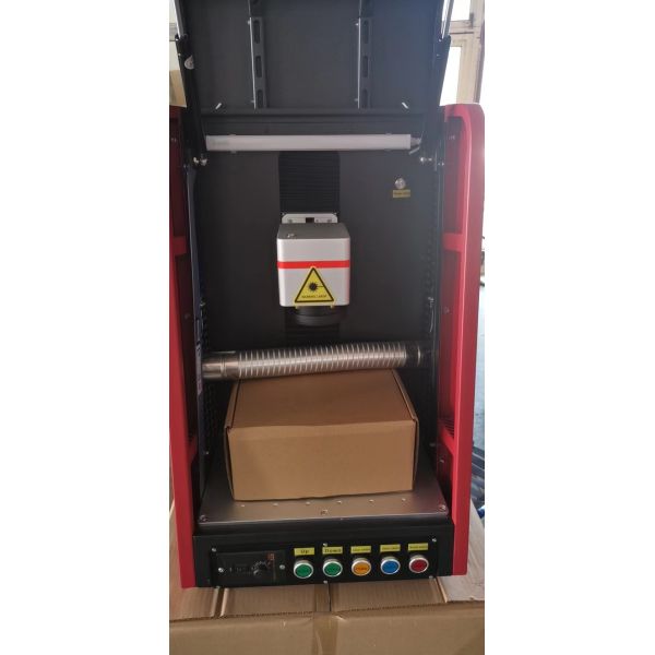 Cooling Mode Air Cooling 20W 30W 50W Metal Stainless Steel Aluminum Desk Type Fiber Laser Marking Machine for Industrial
