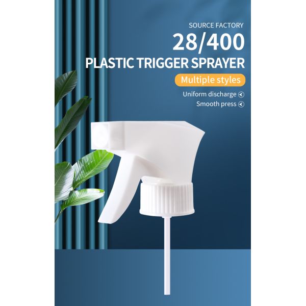 28 400 Trigger Sprayer Hand Trigger Sprayer Plastic white Trigger Sprayer for Bottles