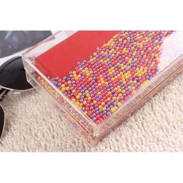 Fashion Style And Clear Acrylic Ladies Bags Clutch Evening Bag Free Sample