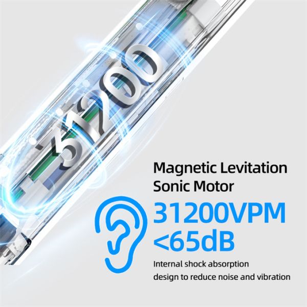 31200VPM IPX7 Cepillo dental eléctrico para adultos para el cuidado bucal tipo C recargable