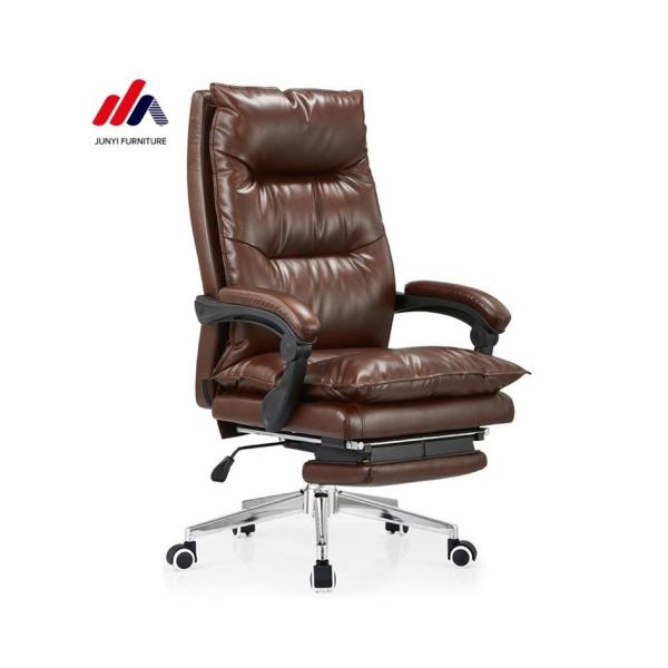 Metal Type Other High Back Manager Chair For Office PC with Movable Leather Executive