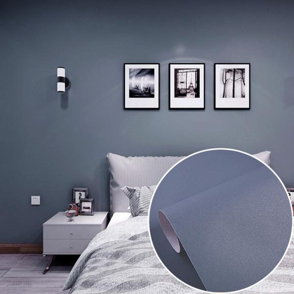 Plain Color Peel and Stick Grasscloth Contact Paper for Cabinets/Countertops Waterproof Textured Self Adhesive Wall Paper