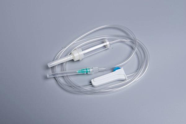 150cm Sterilized Stainless Steel Needle Disposable Infusion Set with Transparent Connector