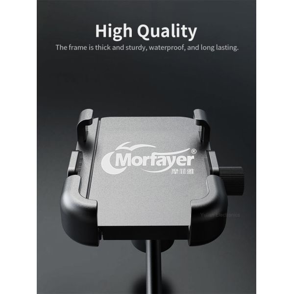 Rear Mirror Dirt Bike Phone Holder , 5V 2.5A Bmw Motorcycle Phone Mount