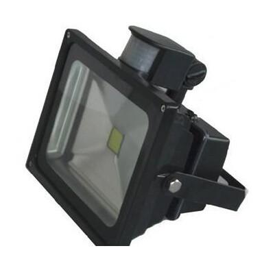 10-100W led flood light with motion PIR sensor Epistar led TUV driver SAA black fixture