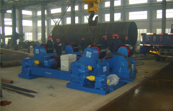 Power Station Construction 40t Welding Roller , 6-60m/H Adjustable Welding Rotator