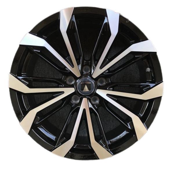 Aluminium PCD 5x114.3 Black Machined Face Wheels Flow Formed Truck Wheels 73.1