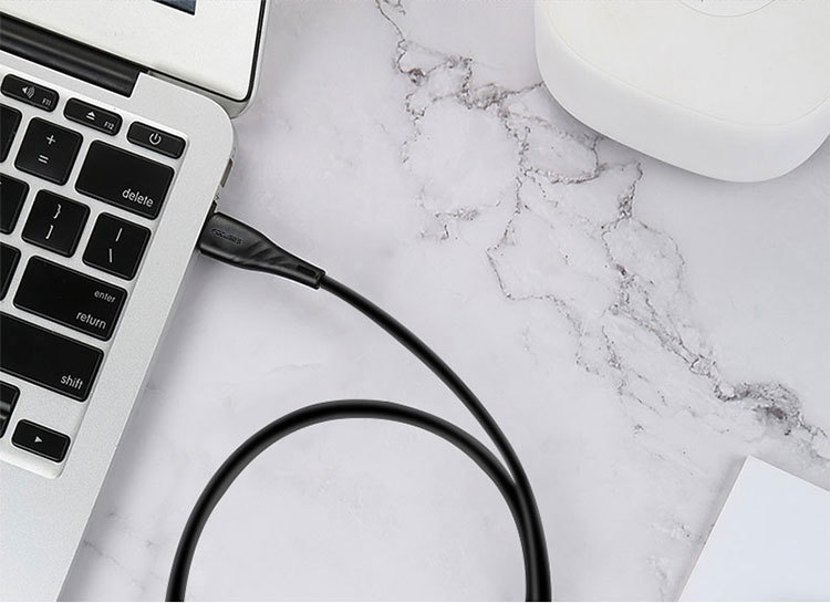 USB A to Lightning Cable Fast Charging 2.4A | PVC Lightning Data Cord 480Mbps