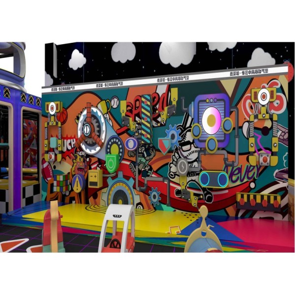 Indoor Soft Play Home Family Entertainment Center Castle Slide Ball Pit Trampoline for Villa