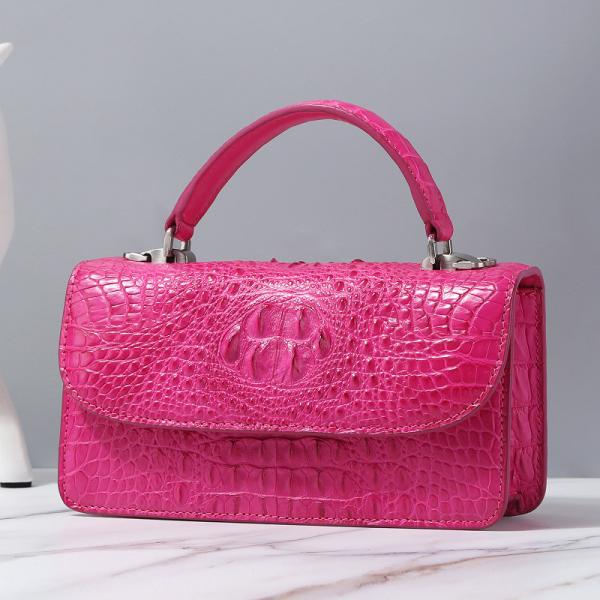 Fashion Designer Genuine Crocodile Leather Women Small Handbag Purse Authentic Alligator Skin Female Flap Shoulder Bag