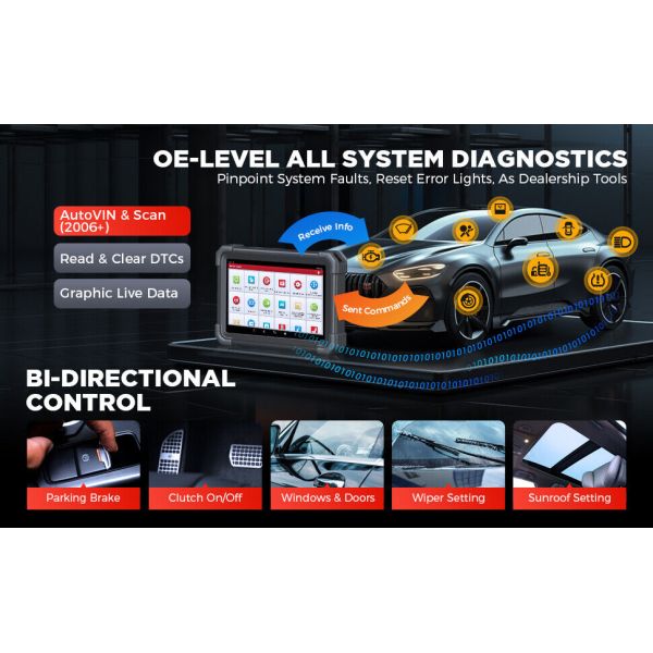 2024 Lançamento X431 PRO Dyno 8 polegadas Bi-Direcional Scanner de diagnóstico