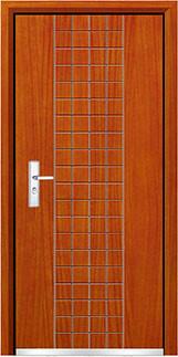 steel wood security armored door