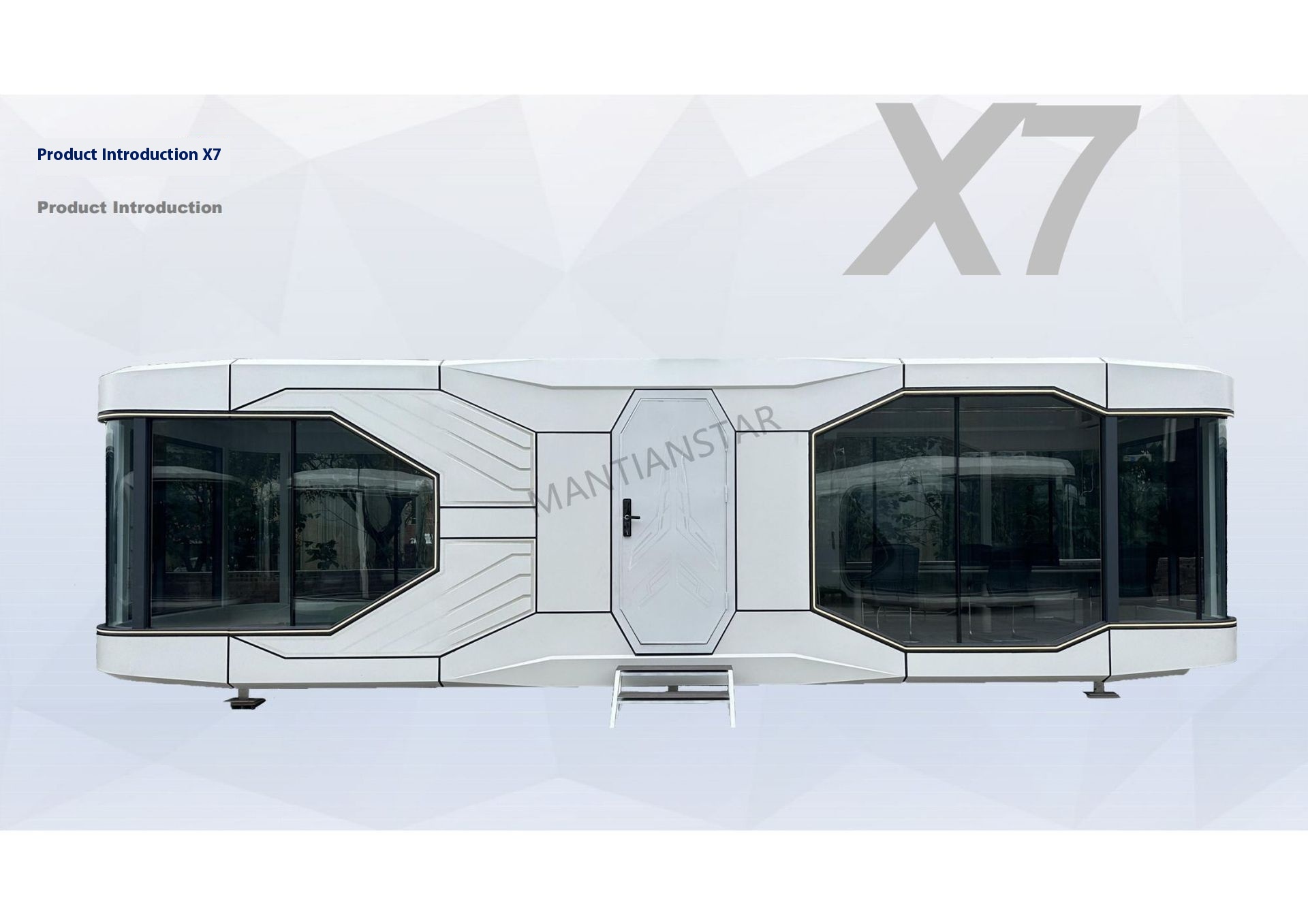 SAIJIA Prefab Modern Square Luxury Space Cabin Waterproof Steel Green House for Villa and Space Capsule Hotel Application