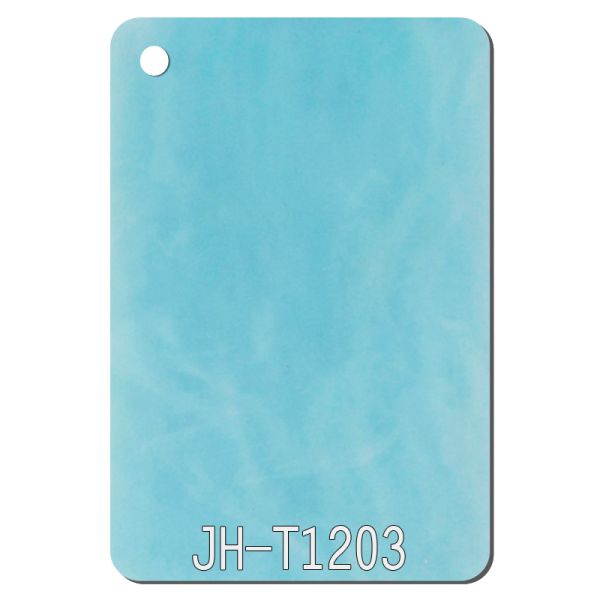 3-10mm Light Blue Stone Texture PMMA Acrylic Plastic Sheet Office Hotel Decor