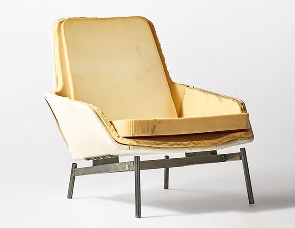 FIELD LOUNGE CHAIR HC180 Upholstered Fabric Metal Frame Living Room Italian Designer Modern Field Lounge Chair