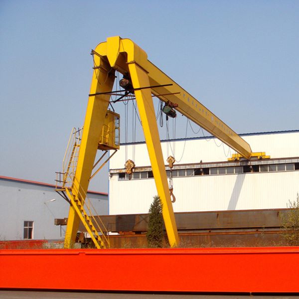 16T Single Girder Travelling Semi Gantry Crane With Electric Hoist
