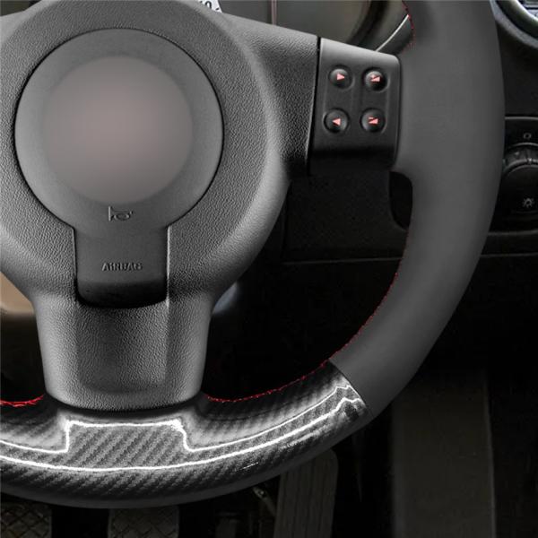 Carbon Soft Suede Steering Wheel Cover Wrap for Seat Leon 1P FR Cupra MK2 Ibiza 6L