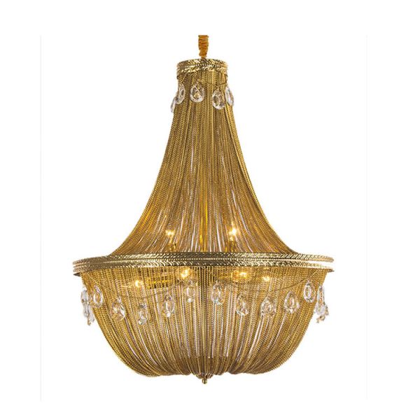 Crystal Hanging chain pendant light chandelier Lamp Fixtures (WH-CC-18)