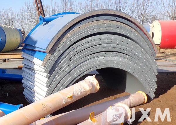 Stable Performance Cement Storage Silo / Mini Cement Silo With Breaking Arch Device