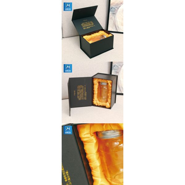 Magnet Hinge Bottled Liquid 2mm Debossing Paper Packaging Box