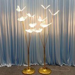 Lâmpadas de casamento românticas Decoração 5 cabeça borboleta LED luzes de passeio de casamento