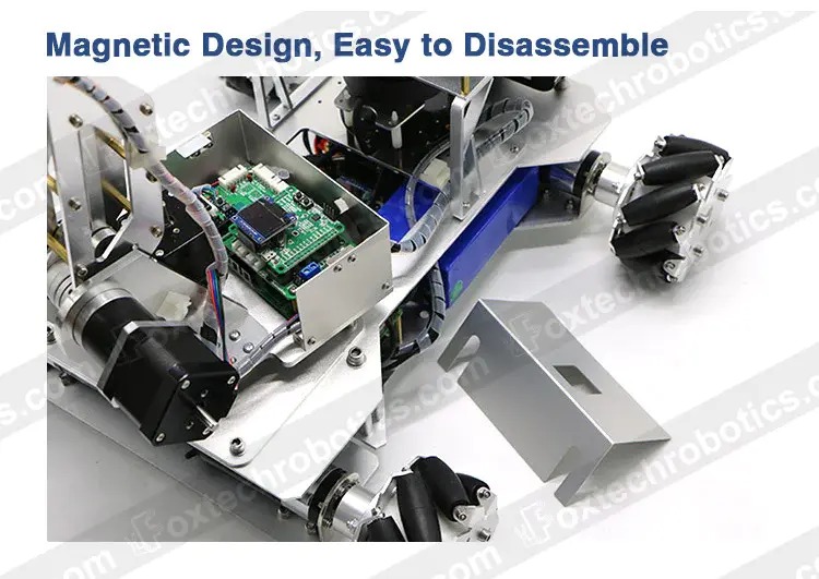 M100 Mecanum Wheel Programmable Educational ROS Robotic Arm Platform Chassis