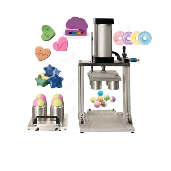 Hot Sale Pneumatic Manual Small Single four mold Bath Fizzer Bath Bombs Press Making Forming Machine