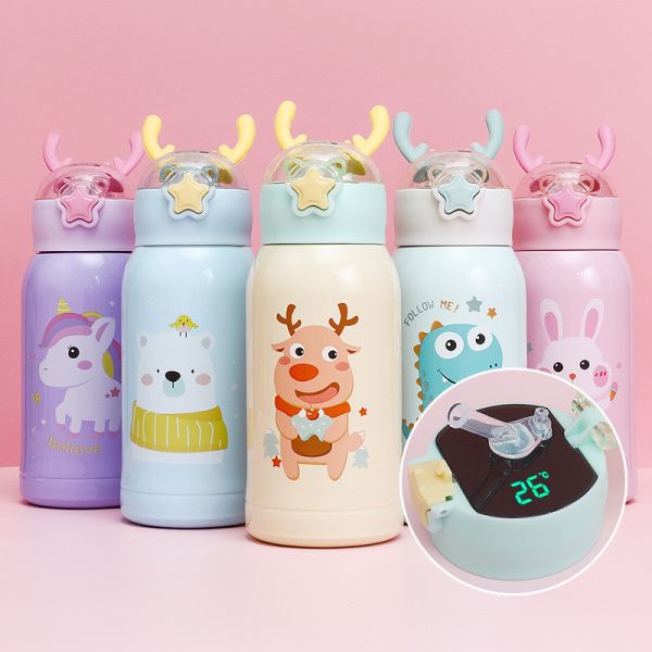 500ml Reusable Double Walled Kids Water Bottle For School Girl