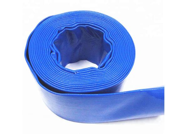 3 Inch PVC Blue Lay Flat Discharge Irrigation Hose For Agriculture Farming
