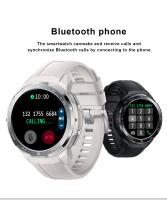 390*390 Smart Watch du pixel ECG avec l'audio de Bluetooth Ble5.2+Ble