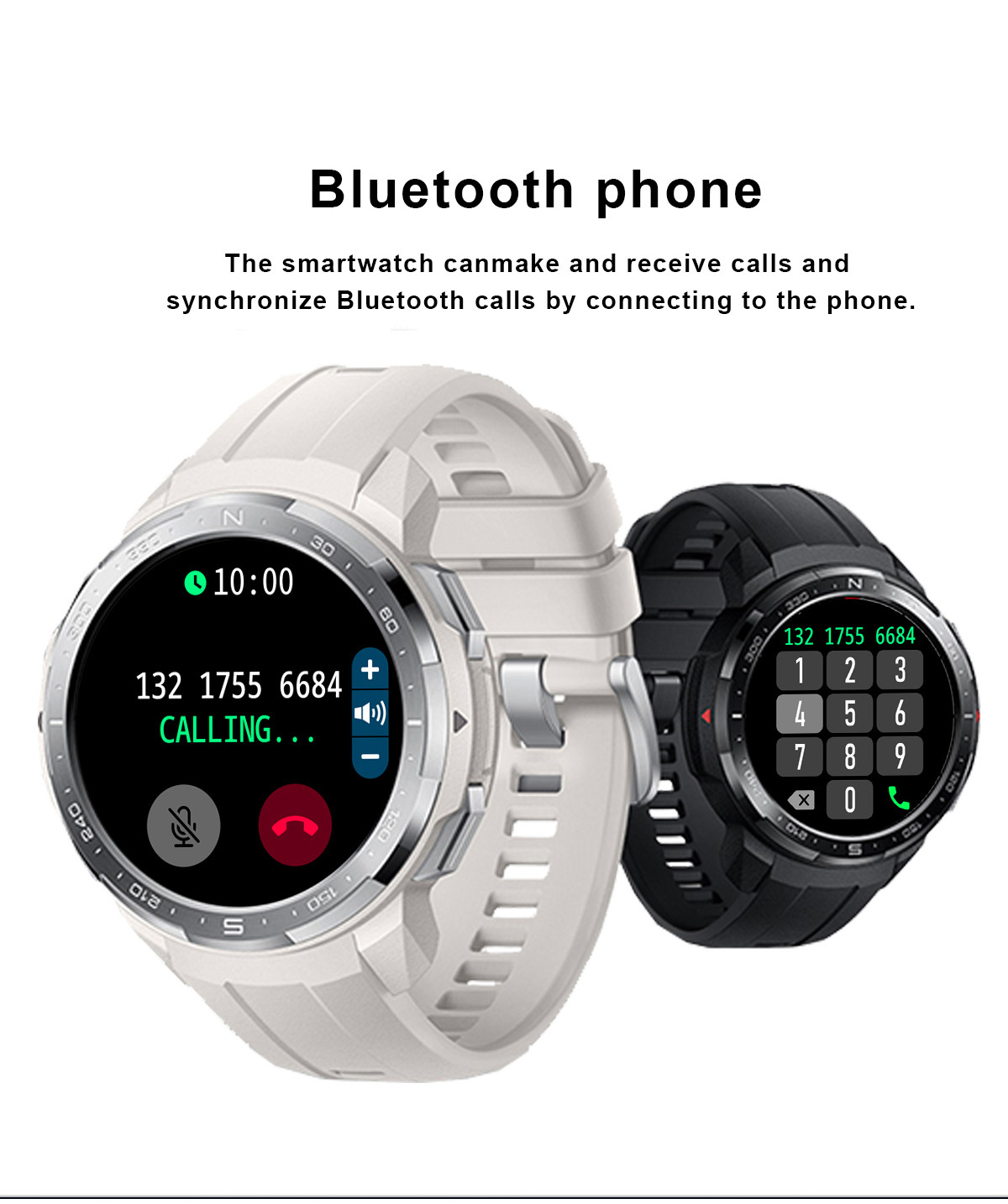 390*390 дозор пиксела ECG умный с аудио Bluetooth Ble5.2+Ble