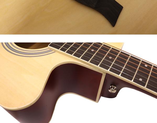 constansa guitar  Factory Wholesale Custom Sapele Wood 41 Inches Sunburst Color Acoustic Guitar For Adults