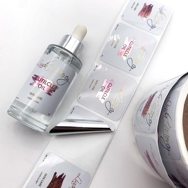 White Plastic Bottle Sticker Labels Packaging Labels For Essential Oil
