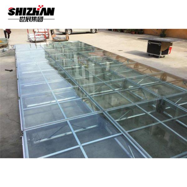 Plataforma de vidro transparente da fase de piscina do evento acrílico da decoração do casamento