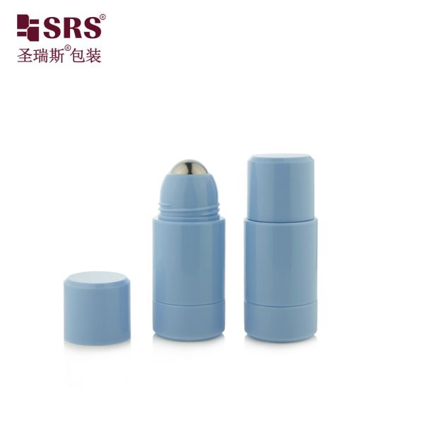 Empty Cosmetic Packaging Roller Ball Replaceable PP PCR 50ml Roll On Bottle