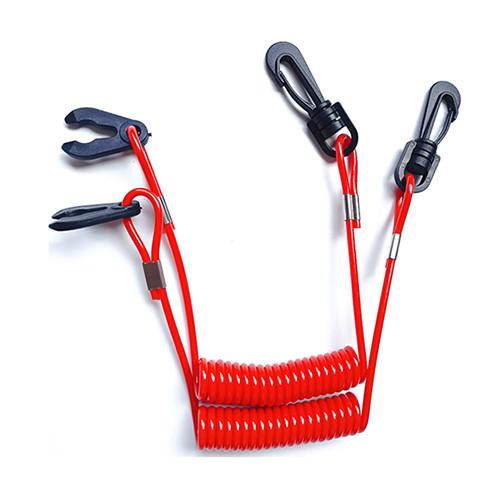 Spring Leash Jet Ski Safety Lanyard Elastic Coil - Style With Stop Switch Tool