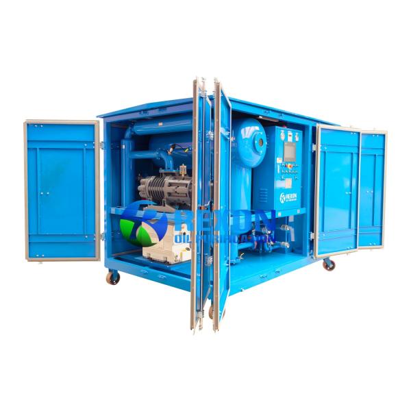 Customised Fully Automatic Transformer Oil Purifier Plant, Weatherproof Design with Nitrogen Gas Tanks Attached