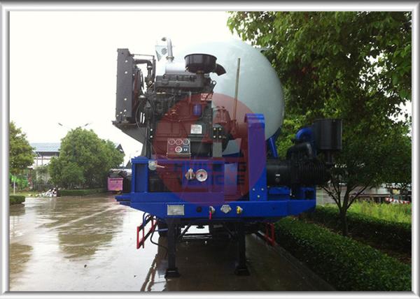 11500x2500x4000 Mm Dry Bulk Trailer , Lime Powder Pneumatic Sand Trailer High Adaptability