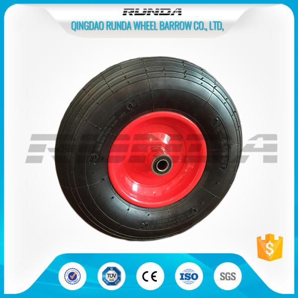 Line Pattern Heavy Duty Dolly Wheels 16 Inch Centered Hub 150kg Loading Capacity